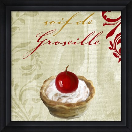 Framed Tartes Francais, Currant Print