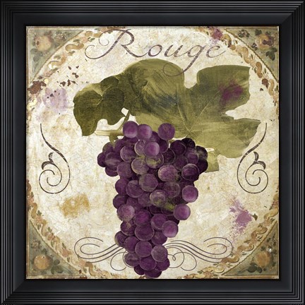 Framed Tuscany Table Rouge Print