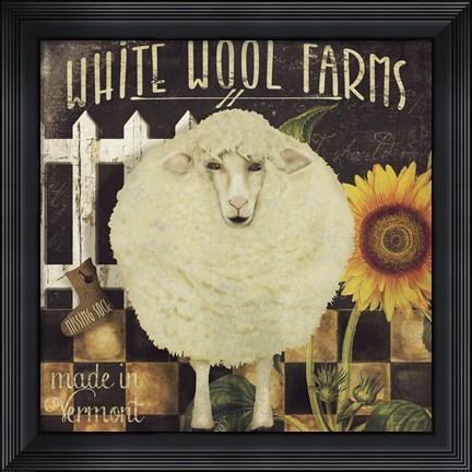 Framed Vermont Farms IV Print