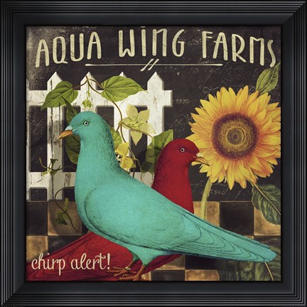 Framed Vermont Farms IX Print