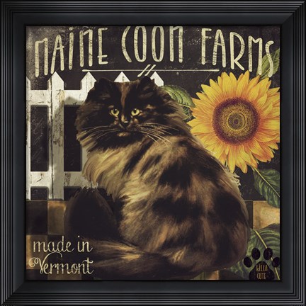 Framed Vermont Farms VI Print