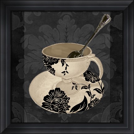 Framed Vintage Cafe II Print