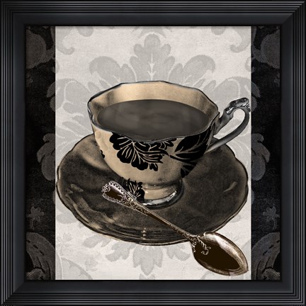 Framed Vintage Cafe IV Print