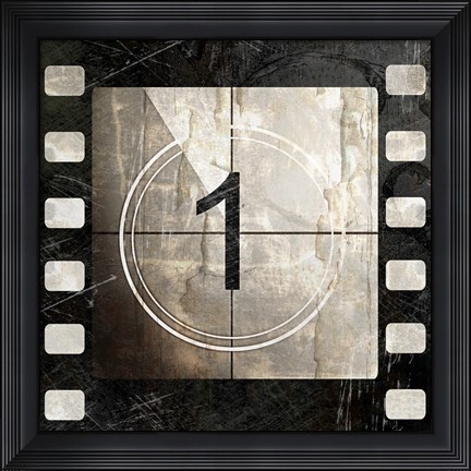 Framed Vintage Countdown I Print
