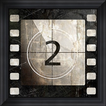 Framed Vintage Countdown II Print