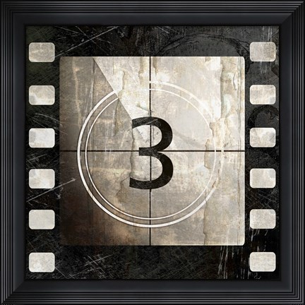 Framed Vintage Countdown III Print