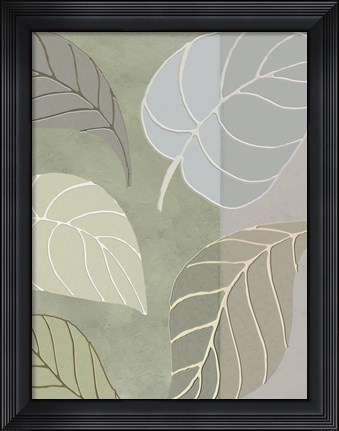 Framed Leaf Story V Print