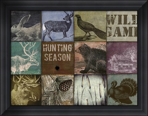Framed Cabela hunting season 12 patch Print