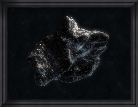 Framed Asteroid in Space Print