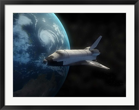 Framed Space Shuttle Print