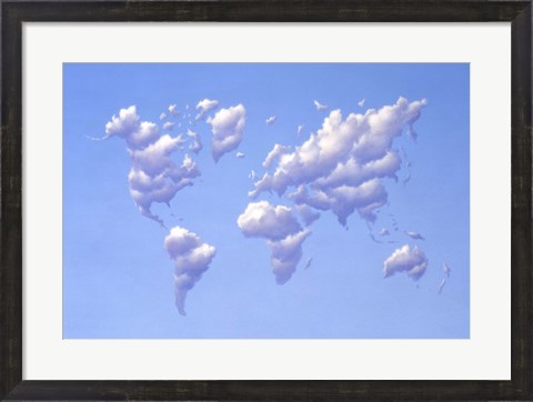 Framed Clouds Forming the Continents Print