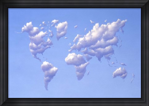 Framed Clouds Forming the Continents Print