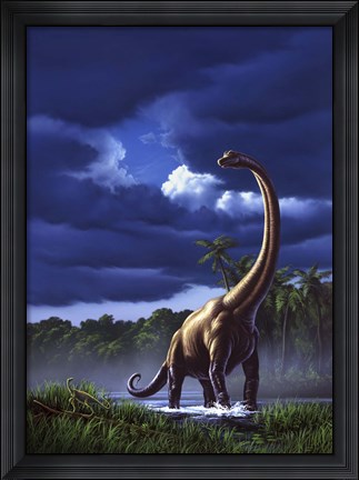 Framed Brachiosaurus Print