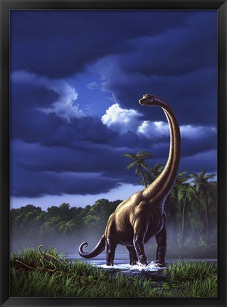 Framed Brachiosaurus Print