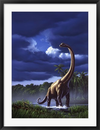 Framed Brachiosaurus Print