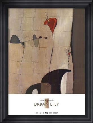 Framed Urban Lily Print