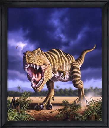 Framed Tyrannosaurus Rex Print