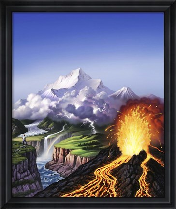 Framed Earth Montage Print