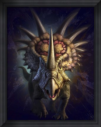 Framed Styracosaurus Print