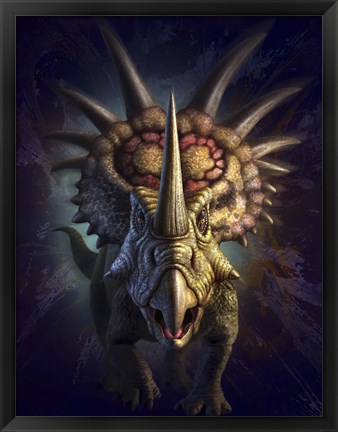 Framed Styracosaurus Print