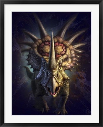 Framed Styracosaurus Print