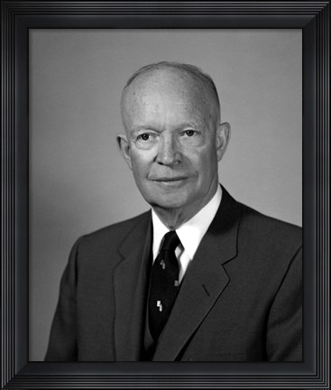 Framed President Dwight Eisenhower Print