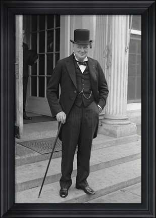 Framed Winston Churchill Print