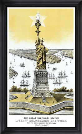 Framed Statue of Liberty Print