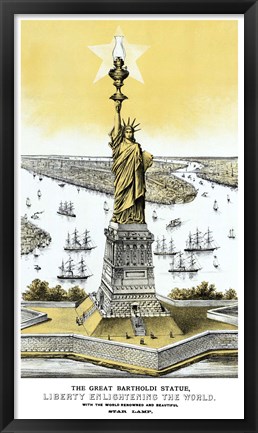 Framed Statue of Liberty Print