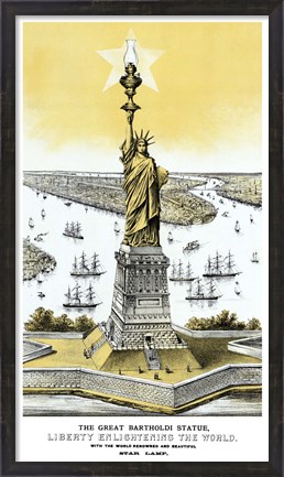Framed Statue of Liberty Print
