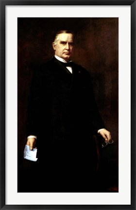 Framed President William McKinley Print