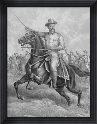 Framed Colonel Theodore Roosevelt Print