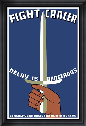 Framed Fight Cancer Print