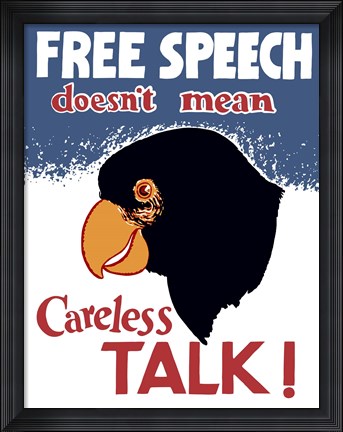 Framed Free Speech Print