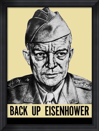 Framed General Dwight Eisenhower Print