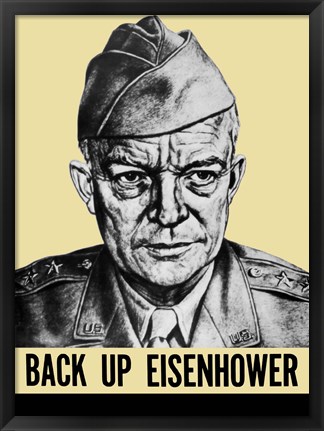 Framed General Dwight Eisenhower Print