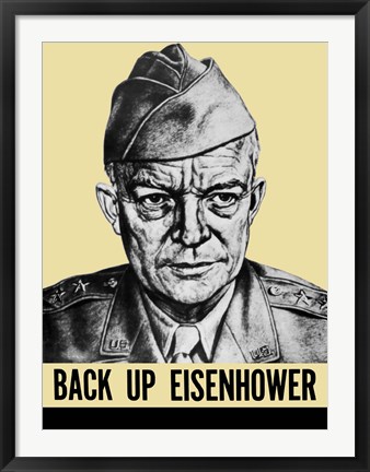 Framed General Dwight Eisenhower Print