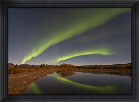 Framed Aurora Borealis, Canada Print