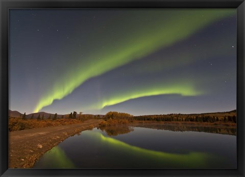 Framed Aurora Borealis, Canada Print