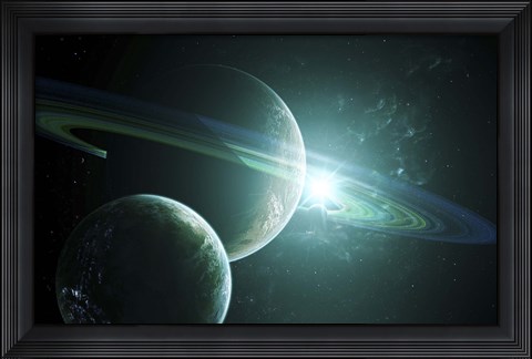 Framed Alien Moon Print