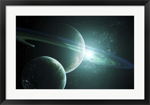 Framed Alien Moon Print
