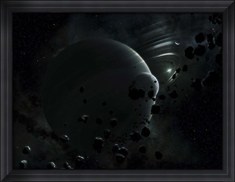 Framed Tyche ( Hypothetical Planet) Print