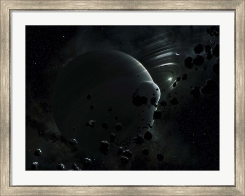 Framed Tyche ( Hypothetical Planet) Print