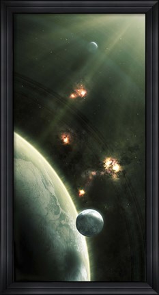 Framed Barren world Print