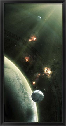 Framed Barren world Print