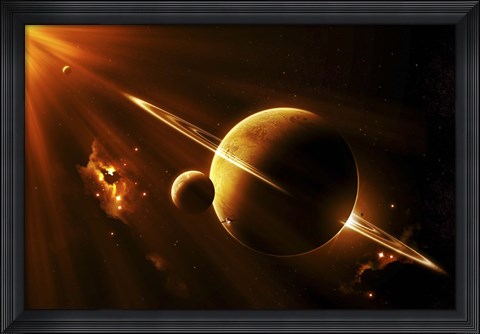 Framed Extraterrestrial Spacecraft Print