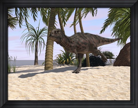Framed Majungasaurus Running Print