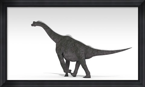 Framed Brachiosaurus Dinosaur Print