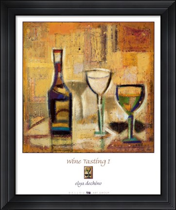 Framed Wine Tasting I Print
