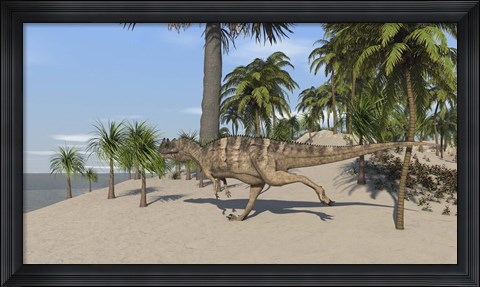 Framed Ceratosaurus Running Print